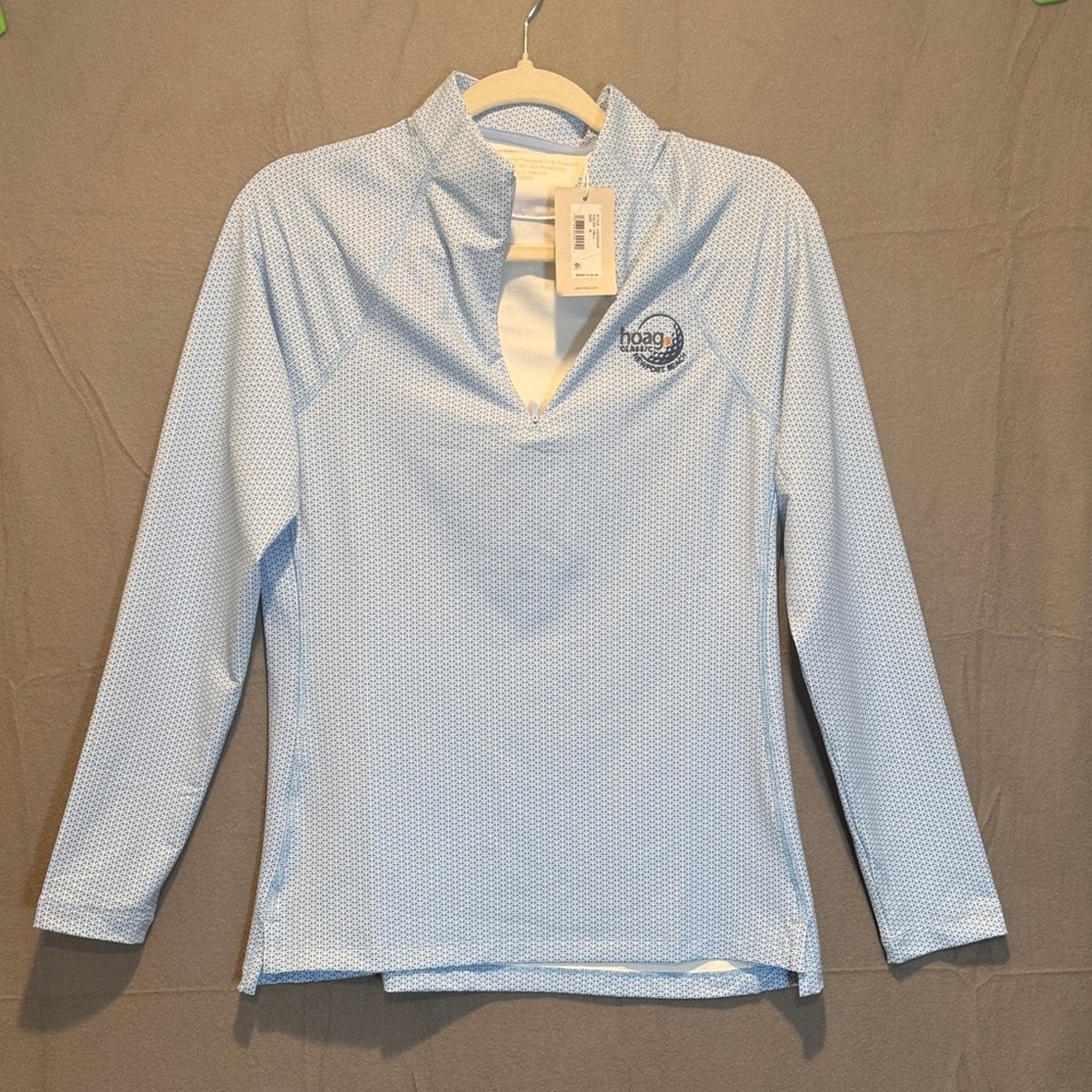 Peter Millar Blue Patterned Pullover - image 1